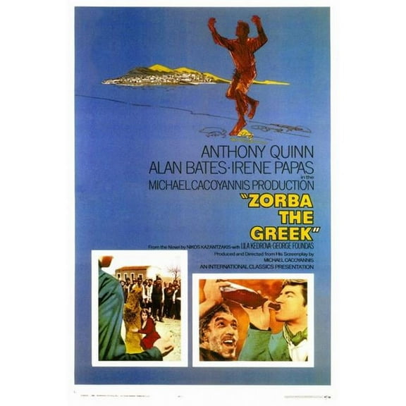 Pop Culture Graphics MOVEF4189 Zorba The Greek Movie Poster Print, 27 x 40
