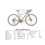 Ozark Trail 700C G.1 Explorer Drop Bar Gravel Bike, Small Frame, Fits Riders 51 - 55, Green, Adult, Unisex