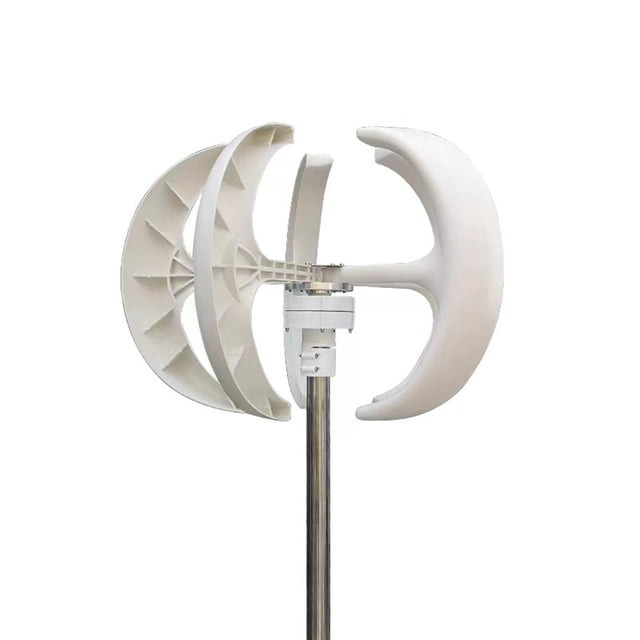 Vertical Wind Turbine Generator 2kw Windmill 12v 24v 48v Low Noise Wind Speed Start With MPPT Charge Controller For Home Use ,Easy Installation