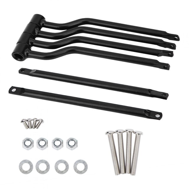 Kit de reemplazo de soporte de barra de soporte lateral de alforja de acero inoxidable para motocicleta