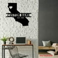thumbnail image 4 of Craftnamesign Custom California Map Metal Wall Art LED Light, Custom California State Name Sign, 4 of 5