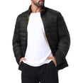 thumbnail image 4 of CHAQUETA PUFFER QUILTED CON CREMALLERA Y CUELLO ALTO PARA HOMBRE INSPIRAR CHIC, COLOR NEGRO, TALLA XL, 4 of 6