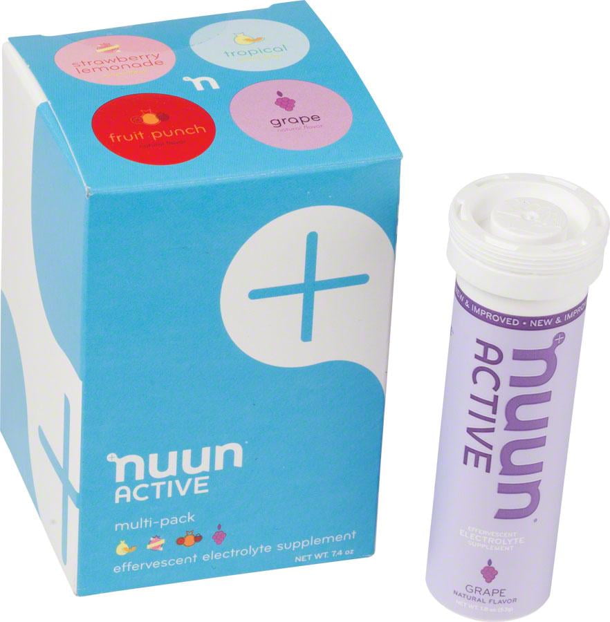 Nuun Active Hydration Tablets New Mixed Pack, Box of 4 Tubes Walmart