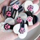 thumbnail image 3 of Tiaras for Girl Hair Styling Lovely Cat Paw Shape Hair Rope and Hair Clip Heart Design Hair Barrettes for Toddler, 3 of 4