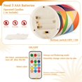 thumbnail image 5 of Yayeee Flameless Candles with Remote Flickering Battery Operated Multi Color Changing, Minimalist Triangles, 5 of 7
