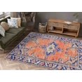 thumbnail image 2 of Orange Rug, Medallion Rug, Ethnic Pattern Rug, Luxury Rug, Turkish Rug, Popular Rug, Entry Rug, Runner Rug, Non-Slip Carpet, Living Room Rug, 3.3'x5' - 100x150 cm, 2 of 8