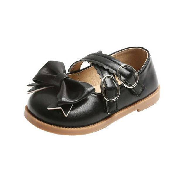 Jovati Size 3 Baby Shoes Baby Girl Childrens Princess Shoes Soft Soled Bowknot Casual Small Leather Shoes Girls Shoes Size 2 Girls Shoes Size 3 Girls