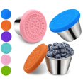 thumbnail image 1 of 70ml Condiment Container Leakproof Strong Sealing Food Grade Easy to Open Polishing Service Tableware Anti-rust Stainless Steel Condiment Containers with Lid for Home, 1 of 8