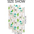 thumbnail image 3 of GZHJMY Fingertip Hand Towels, 2 Pack Pcs Llama Cactus Mountain Absorbent Face Bath Towels for Bathroom Kitchen, 30"x15", 3 of 6