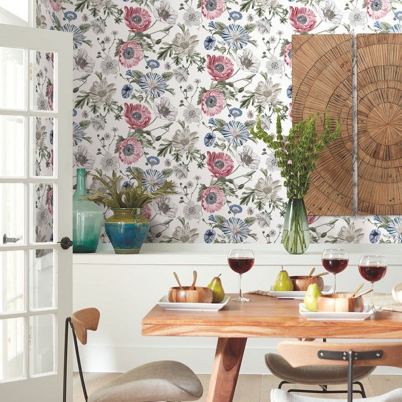 Vintage Poppy Peel & Stick Wallpaper