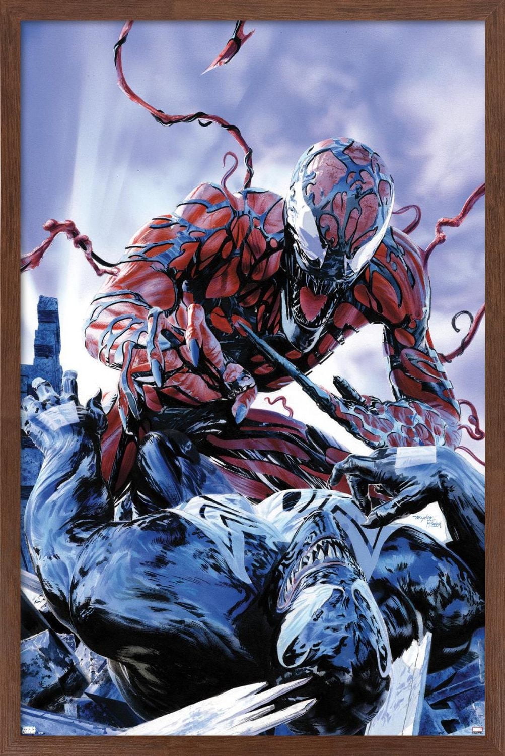 Marvel Comics - Carnage - Battle with Venom Wall Poster, 14.725" x 22.375"
