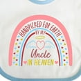 thumbnail image 4 of Inktastic Handpicked for Earth by My Uncle in Heaven Rainbow Boys or Girls Baby Bib, 4 of 4