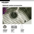 thumbnail image 4 of Houzer Eston 32 in Stainless Steel Undermount Single Bowl Kitchen Sink - STL-3600-1, 4 of 8