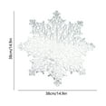 thumbnail image 3 of Round Placemats, Table Placemats, Washable Heat-Resistant Snowflake Placemats for Holiday Wedding Party, Durable Stain-Resistant PVC Round Placemat 15 Inch Diameter, 3 of 6