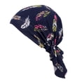 thumbnail image 1 of Gorro turbante de , gorro para cáncer de quimio, para la cabeza preatado, gorro con cubierta de , gorros Un tamaño Colcomx  Gorra de quimio con turbante musulmán, 1 of 7