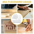 thumbnail image 3 of WHAMVOX 50pcs Plastic Angle Bracket with Self-Tapping Screws for Cabinet and Wardrobe Shelves for DIY Furniture Projects and Drawer Repair Kit, 3 of 8