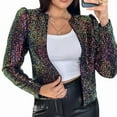 thumbnail image 1 of Veste Blazer à Imprimé Guépard pour Femme, Veste Léopard à Manches Longues, Veston de Travail Coloré TG, 1 of 9