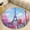 Flannel-3, variant on Eiffel Tower Pink Bicycle Round Area Rugs for Bedroom Living Room, 5FT Soft Indoor Circle Carpets, Carpet Home Decor Floor Mat