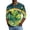 Yellow, variant on Men's St. Patrick's Day Shamrock Henley Shirt 3/4 Sleeve Casual Clover Print Top
