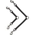 thumbnail image 2 of Guardian Gear Nylon 2-Way Medium Dog Coupler with Nickel-Plated Swivel Clip, 12", Black, 2 of 4