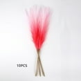 thumbnail image 2 of 10PCs Faux Pampas Grass, 21.65in Fluffy Artificial Colored Pampas Grass Short Blush Fake Pampas Stems Vase Filler Flower Arrangement for Home Wedding Centerpieces Boho Decor, 2 of 7