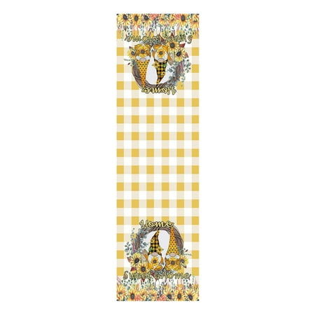 

MIUBAGIAL Summer Flowers Sunflower Cotton Linen Decorative Table Runner