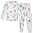 thumbnail image 3 of Boys Pajamas Girls Pajama Cute Reindeer Cute Comfortable Cotton Two-piece Pajama Set, 3 of 7