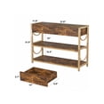 thumbnail image 4 of Ourlova 31.9Inch Console Table. Sofa Tables Narrow Entryway Table With Storage and Drawers. Behind Couch Table Industrial Hallway Table For Living Room Foyer Bedroom. Rustic Brown, 4 of 5