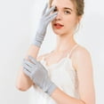 thumbnail image 2 of Elegant Women's Solid Color Five Finger Gloves for Fashionable Daily Wear with Breathable Sun and Comfortable Fit, 2 of 4
