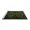 thumbnail image 2 of Ahgly Company Machine Washable Indoor Rectangle Persian Turquoise Blue Traditional Area Rugs, 5' x 8', 2 of 4