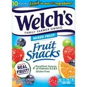 Welch's Mixed Fruit Fruit Snacks, 10 ct (Package May Vary)