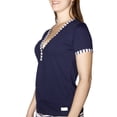 thumbnail image 3 of Blusa escote v manga corta para dama, 3 of 4