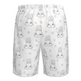 thumbnail image 6 of Naloa Heart Rabbit Men's Beach Shorts, Surfing shorts, Swim trunks, Quick Dry Swim Trunks for Surfing Beach Fun - X-Large, 6 of 9