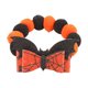 thumbnail image 1 of Collar con colgante de calabaza para perro, cuerda elástica para bolas de pelo, diseño de calabaza y murciélago, ajustable, de 9,8 a 19,7 pulgadas, para el cuidado de mascotas., 1 of 3