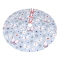 thumbnail image 5 of Cauagu 30" Christmas Tree Skirt Blue Butterfly Pattern Christmas Tree Decorations Tree Mat for Xmas Decorations Occasion Holiday Home Decor -30", 5 of 7