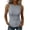 Gray-05, variant on Women’s Ribbed Crew Neck Tank Top, Sleeveless Fitted Knit Cami, Casual Solid Color Basic Layering Shirt
