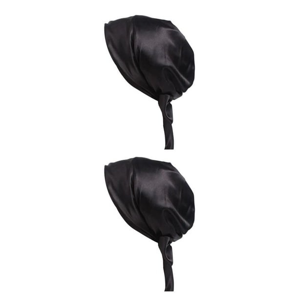 Qarigey Envoltura de seda para el cabello Streamer de moda Suavidad Cubierta para la cabeza Bufanda para la cabeza Gorro para dormir Envolturas Type7 NO7
