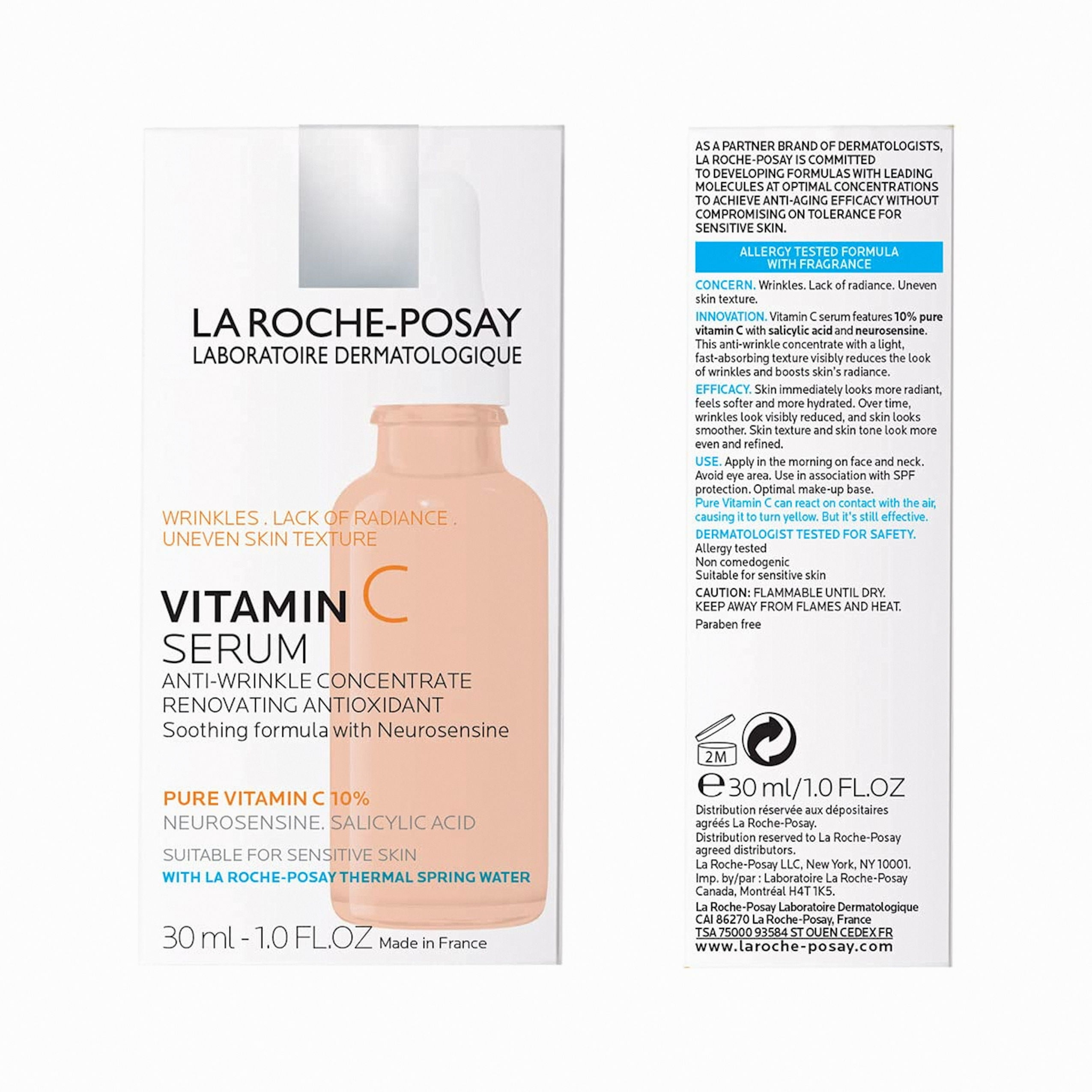 svælg Kostbar anmodning La Roche-Posay Pure Vitamin C Anti-Aging Face Serum 1.0 FL.OZ - Walmart.com