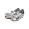 thumbnail image 5 of New Girl Little Angel Sophie-844D Metallic Round Toe Bow Mary Jane Wedge Pump, 5 of 5