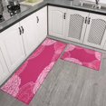 thumbnail image 3 of Kitchen Rugs and Mats Non Skid Washable Spring Flowers Summer Kitchen Mat and Rug Set,Floor Cushion Absorbent Rug,Rubber Backed Area Rugs for Kitchen Laundry, 3 of 7