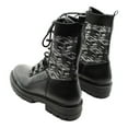 thumbnail image 4 of Guess Womens Odalis  Faux Leather Mid-Calf Combat & Lace-up Boots, 4 of 5