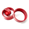 thumbnail image 3 of Xotic Tech 3pcs Aluminum Air Condition Switch Knob Volume Knob Trim Ring for Honda Fit Jazz 2014-2017 Red, 3 of 6