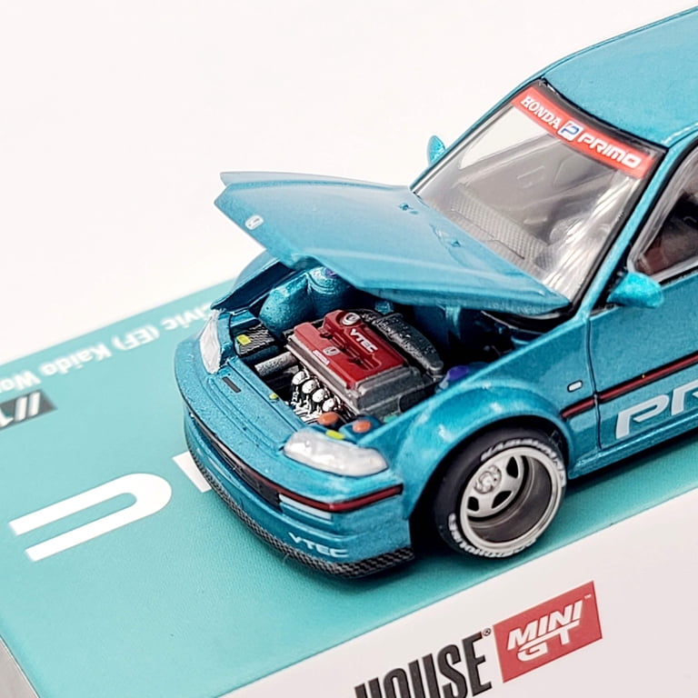 MINIGT, Honda Civic EF Kaido Works V1, 1:64 Scale, Blue - Walmart.com