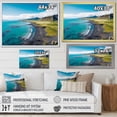 thumbnail image 5 of Designart "Icelandic Coastal Beauty Aerial View II" Oversized Beach Framed Wall Art - Coastal Green Beach & Ocean Living Room Framed Canvas Art, 5 of 7