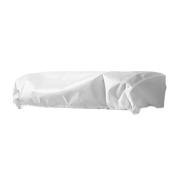 Cubierta rectangular para macetas de balcón, tela no tejida, protección contra heladas. Blanco