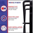thumbnail image 4 of Whole Parts Range Surface Burner Grate (Black) Part # WB31K10033 - Replacement & Compatible With Some GE Gas Ranges, 4 of 9