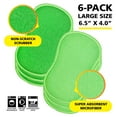 thumbnail image 2 of Tub-N-Tile by Tuff-Scrub Microfiber Scrub-N-Wipe Cleaning Sponge Pads, Bathroom, Non-Scratch Scouring & Wiping, Pack of 6, 2 of 6