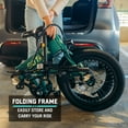 thumbnail image 6 of Gotrax F1V2 20" Adult Folding Electric Bike, 50 Mile&20mph, 48V 10.4Ah,  Compact & Portable, Green, 6 of 16