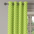 thumbnail image 2 of Ambesonne Green Grommet Curtain, Japanese Floral Waves, 50" x 72", Yellow Green Apple Green, 2 of 6