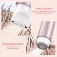 thumbnail image 4 of 2 in 1 Women Electric Razor, Dual Head Bikini Trimmer for Women IPX7 Waterproof Body Hair Trimmer and Facial Hair Remover for Bikini Underarm Leg Arm Body Face, 4 of 7